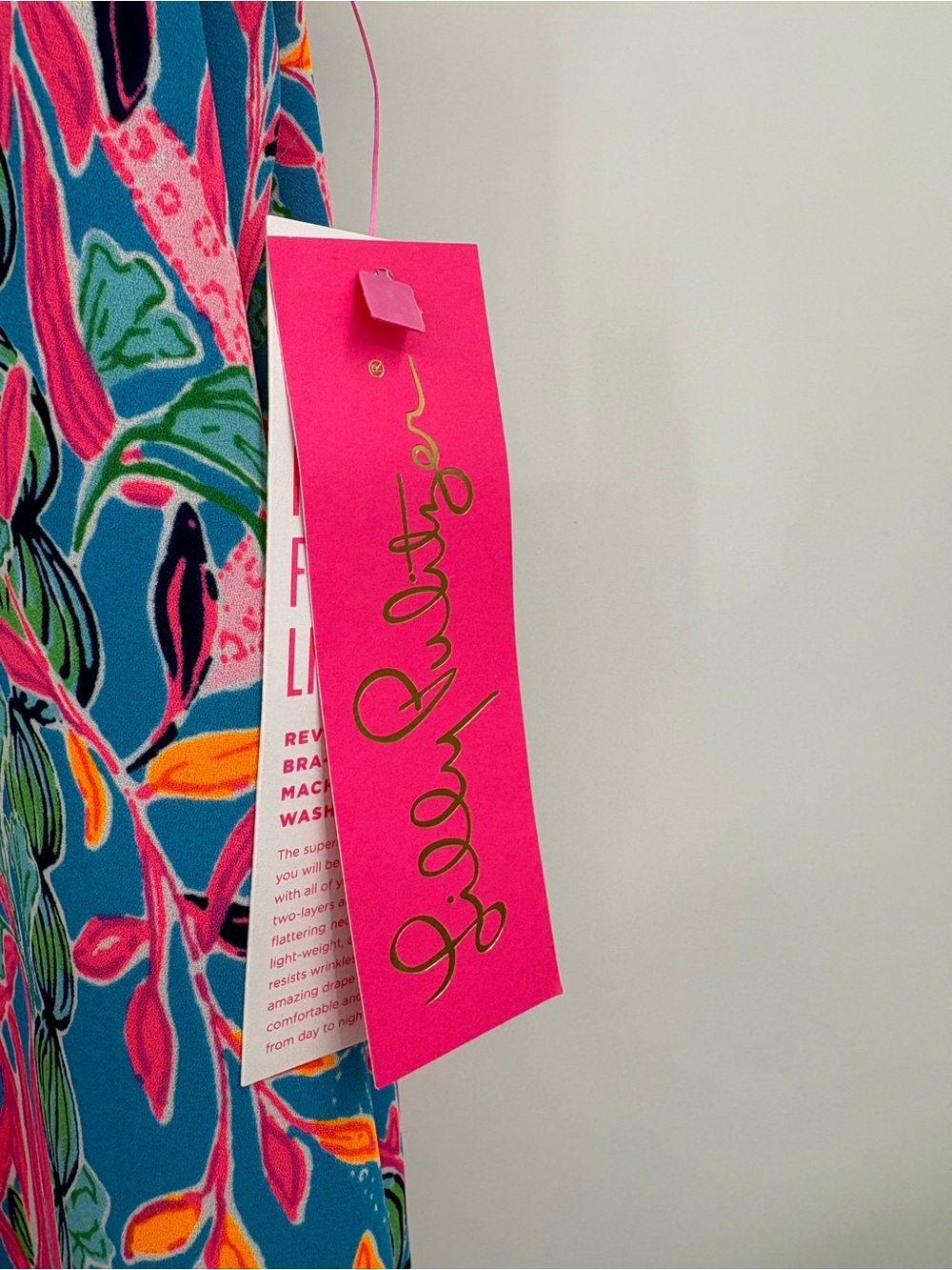 Lilly Pulitzer Florin Reversible Lileeze Tank Top Seaweed Samba Engineer XL NWT - Picture 6 of 14
